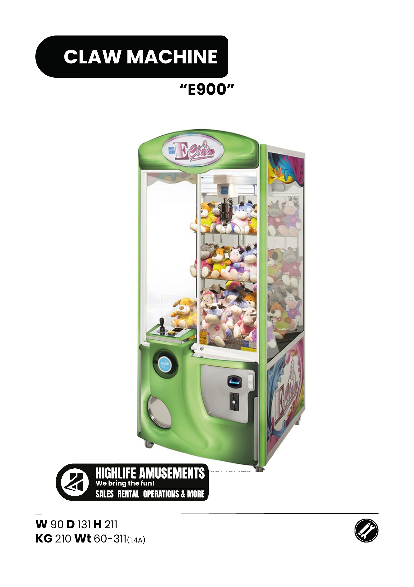 E-Claw 900 Grijpautomaat