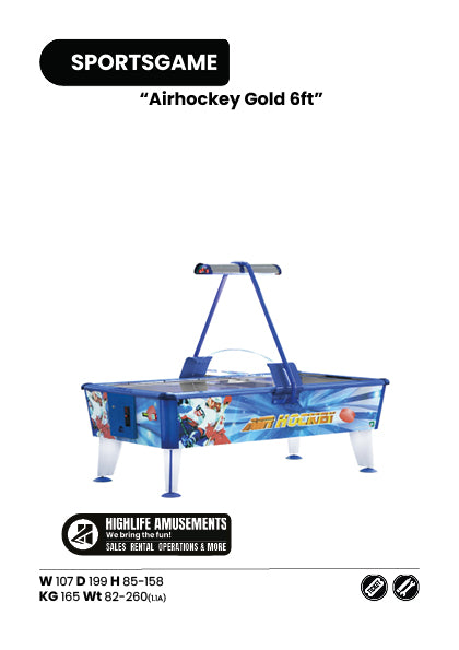 Airhockey Gold