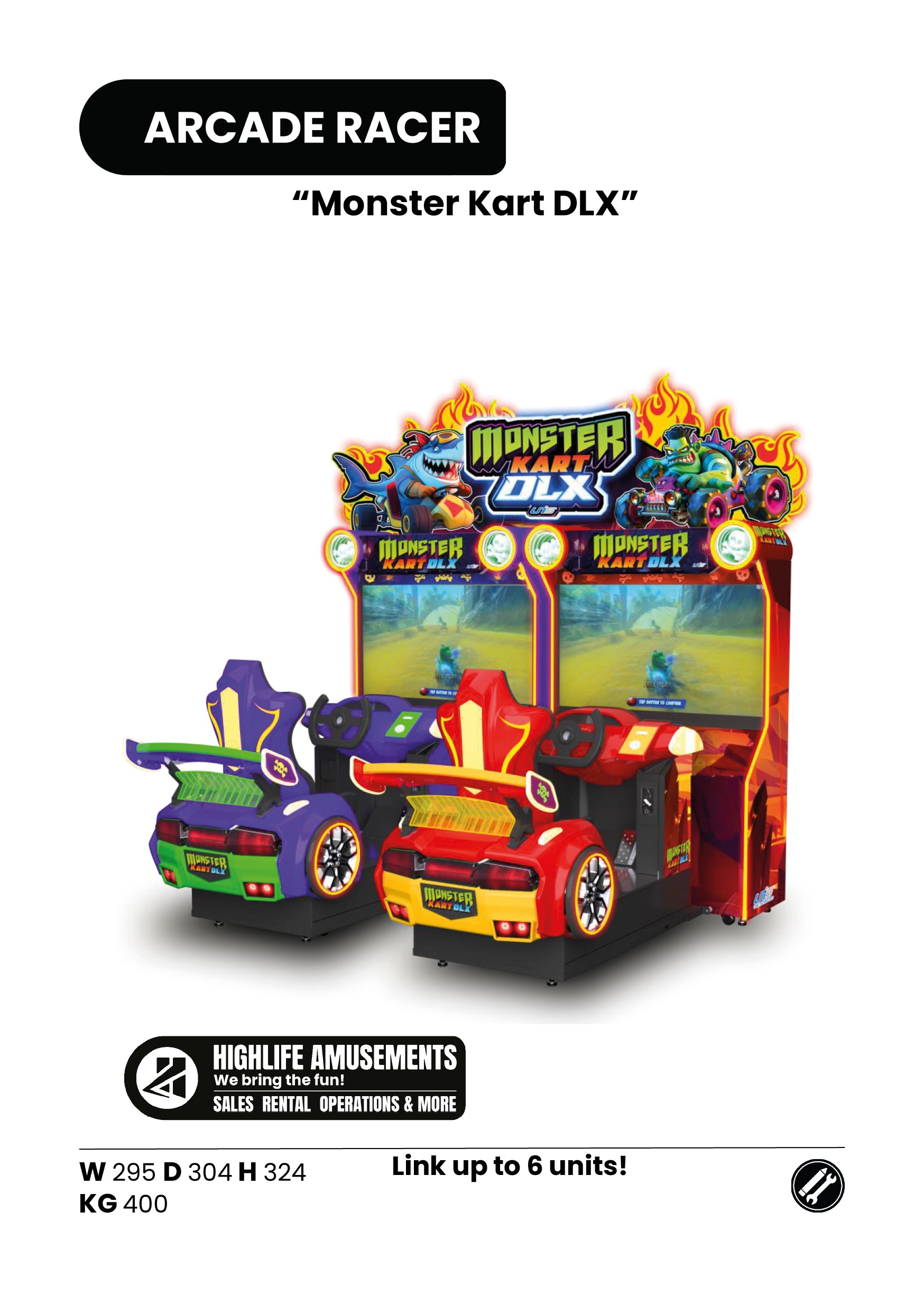 Monster Kart DLX Twin