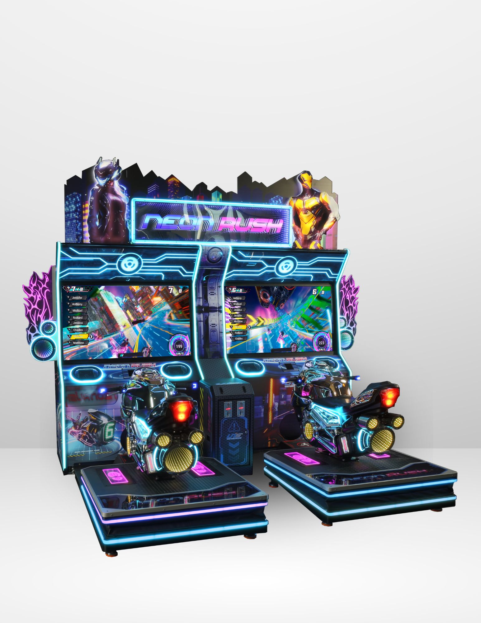 Neon rush twin single screen