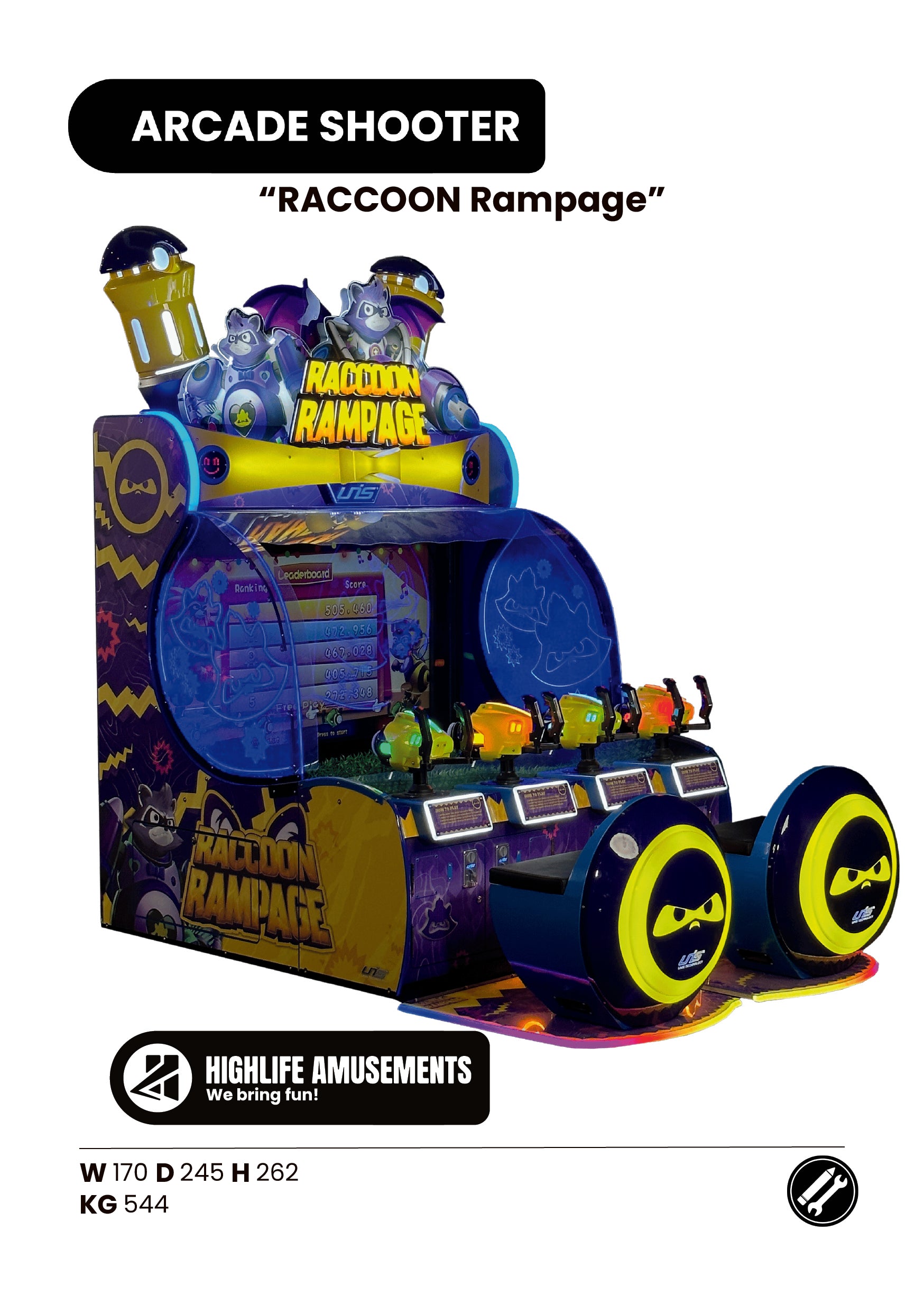 Raccoon Rampage 4pl