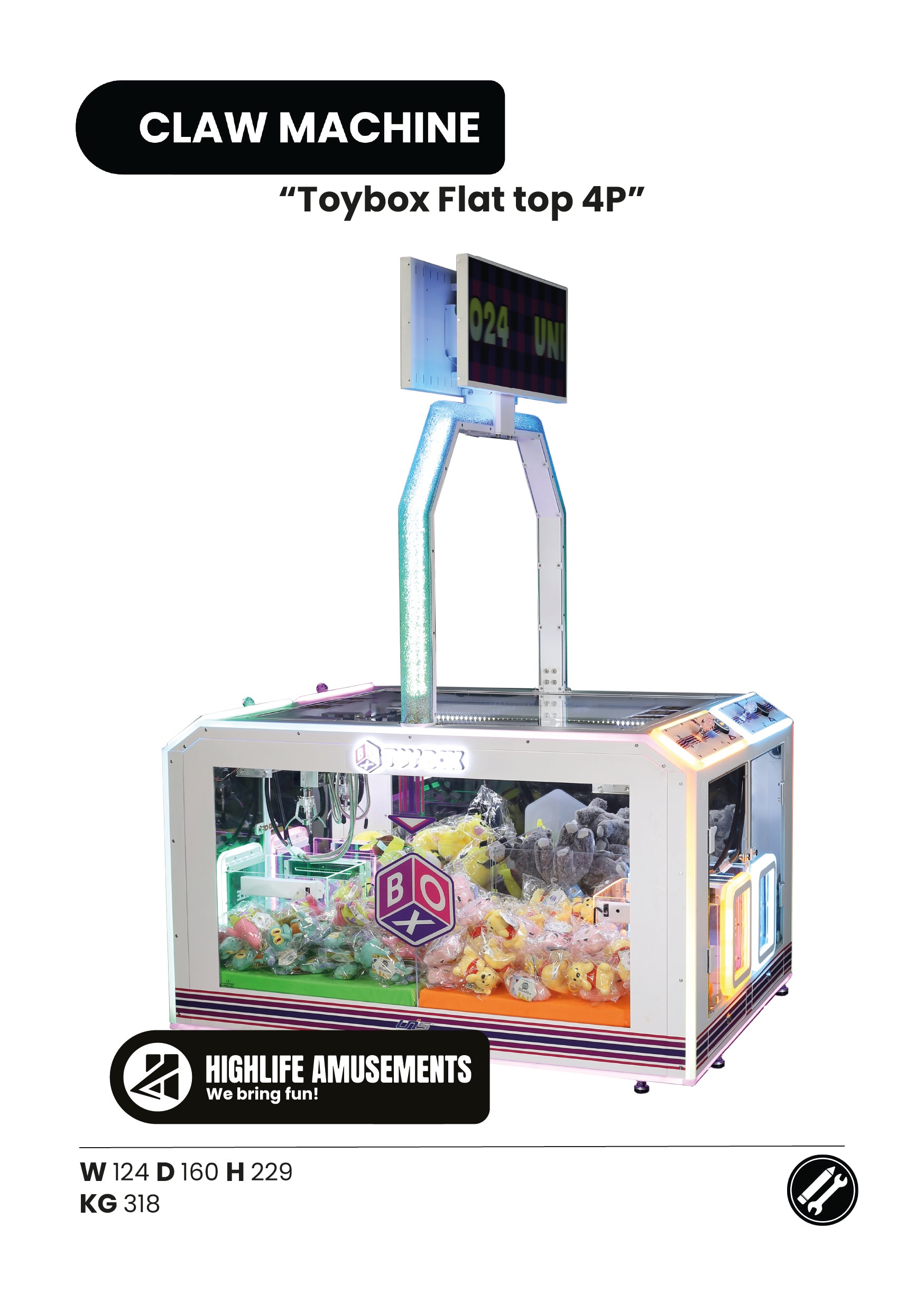 Toybox Flat top 4pl